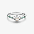Anillo Perla Cultivada de Agua Dulce Tratada Concha Princesa Ariel de Disney