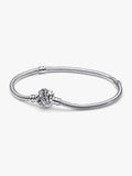 Pulsera en plata de ley Cadena de Serpiente con Cierre Campanilla de Disney