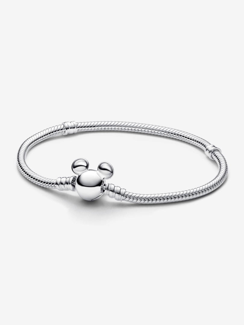 Pulsera Cadena de Serpiente con Cierre Mickey Mouse de Disney
