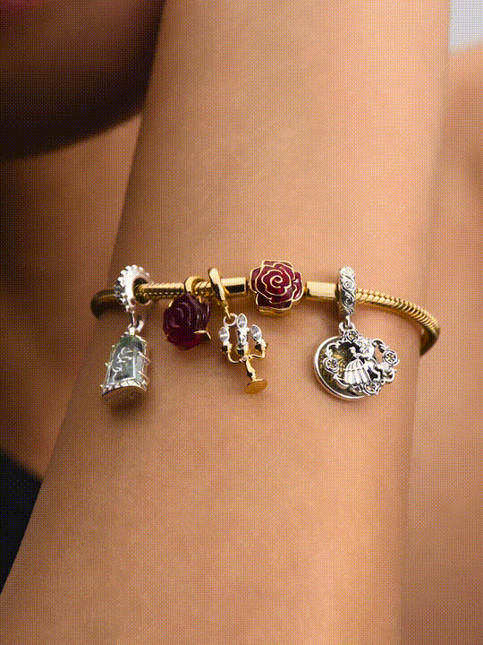 Anillo Rosa de la Bella y la Bestia de Disney