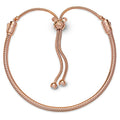 Pulsera con cierre deslizante Castillo de Mickey en oro rosa de Disney