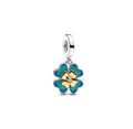 Charm Colgante con Diamante Creado en Laboratorio Trébol de Cuatro Hojas