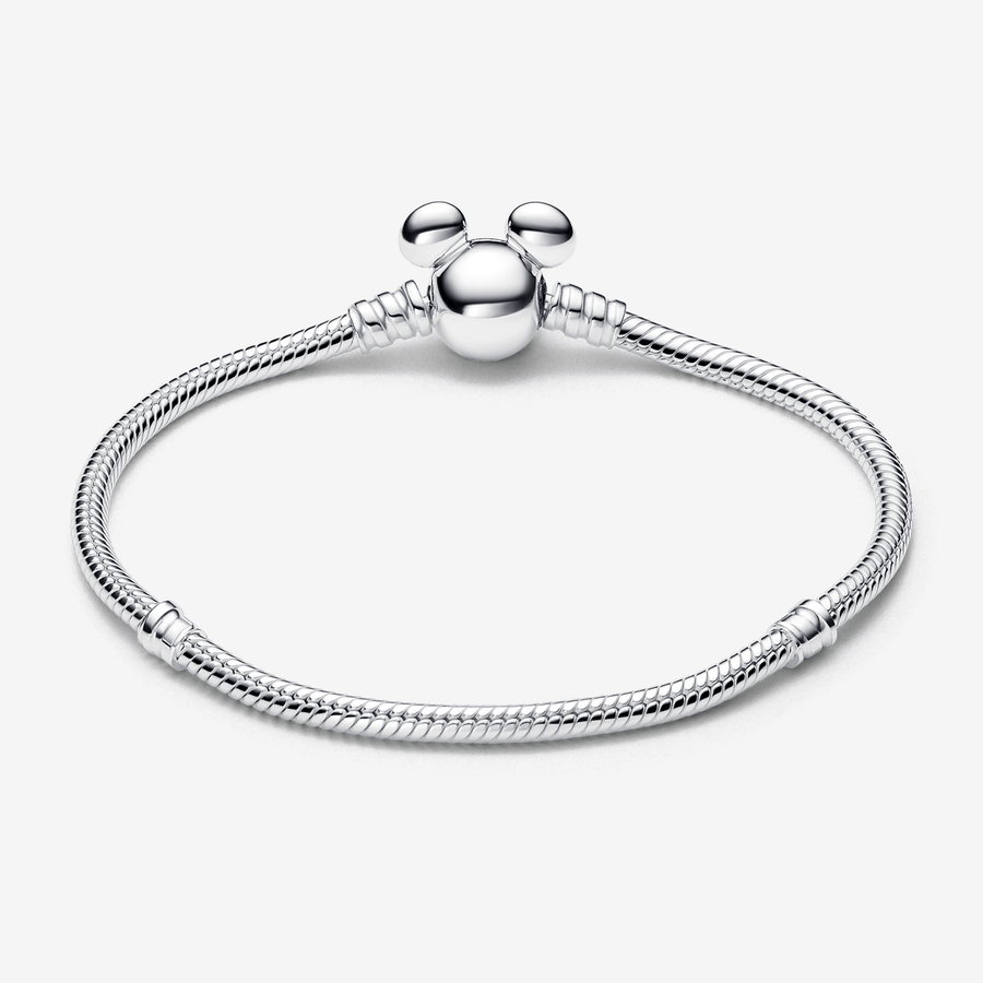 Pulsera Cadena de Serpiente con Cierre Mickey Mouse de Disney