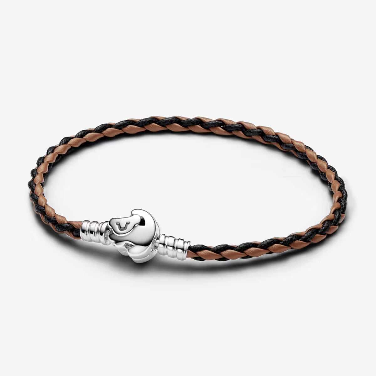 Pulsera en Cuero Trenzado con Cierre El Rey León de Disney